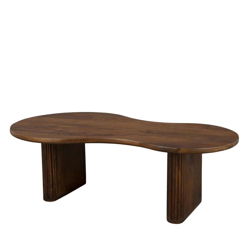 tilon - table basse en bois 110x60cm - couleur - bois foncé