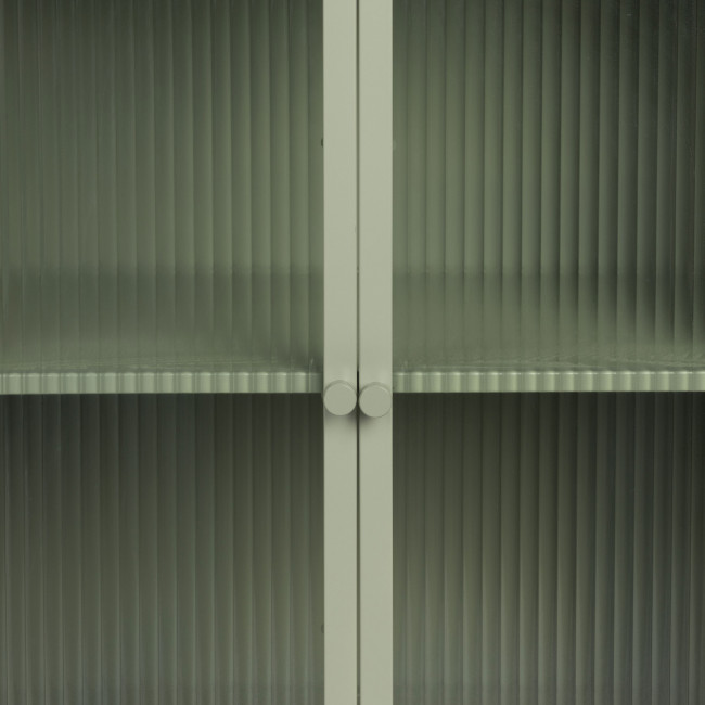 Herbe - Buffet aux portes vitrées en métal L60cm