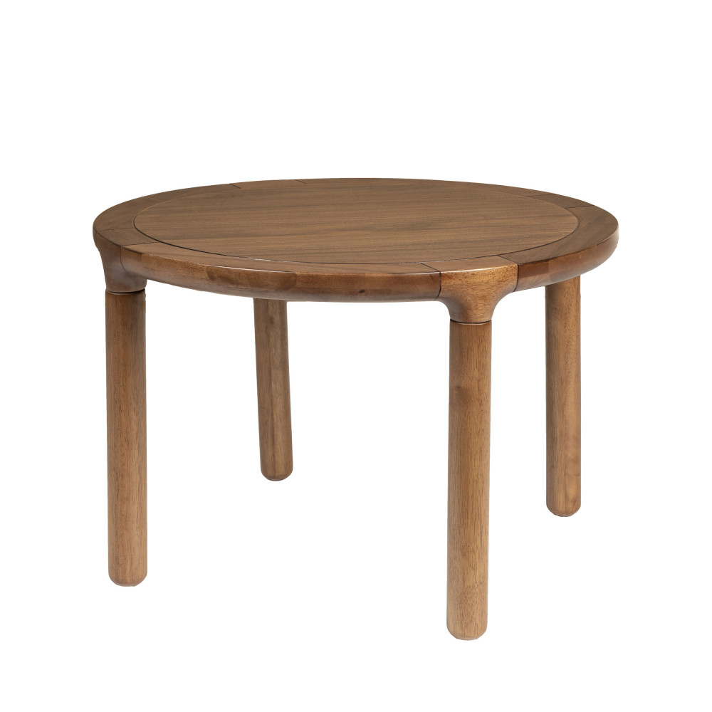 Storm - Table basse ronde en bois ø60cm - Couleur - Bois foncé