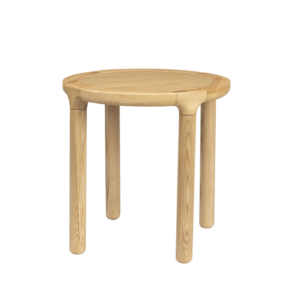 storm - table d'appoint ronde en bois ø45cm - couleur - bois clair