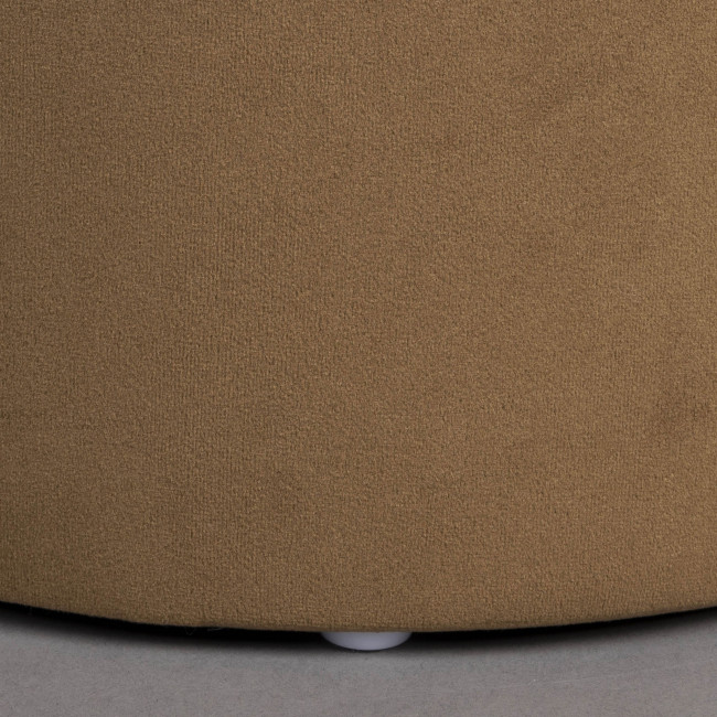 Aditi - Tabouret rond en velours ø40cm