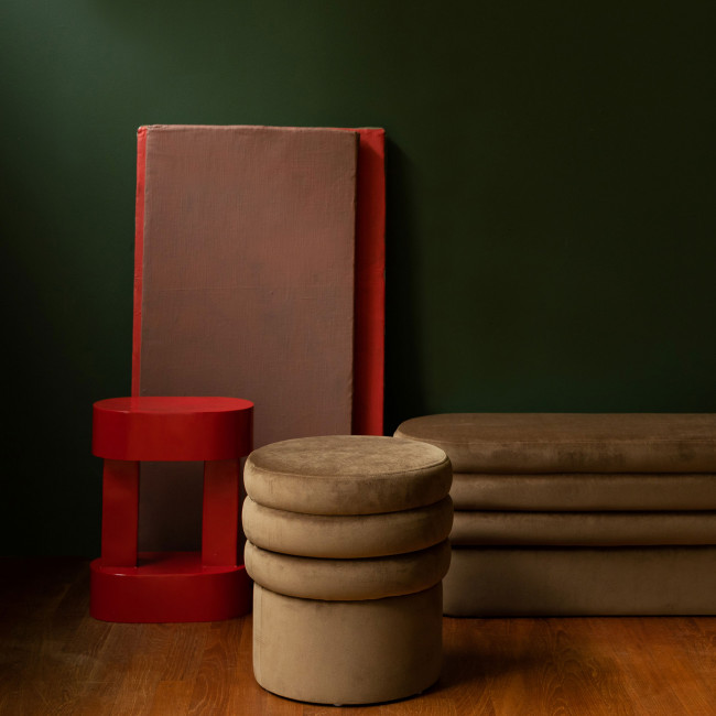 Aditi - Banc en velours L93cm