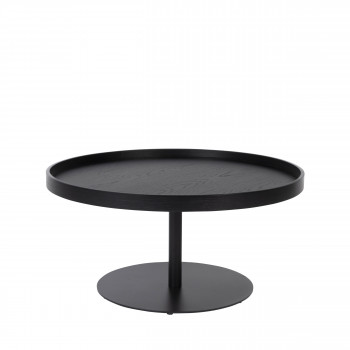 Yuri - Table basse ronde en bois et métal ø70cm