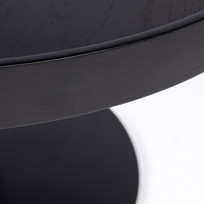 Yuri - Table d'appoint ronde en bois et métal ø56cm