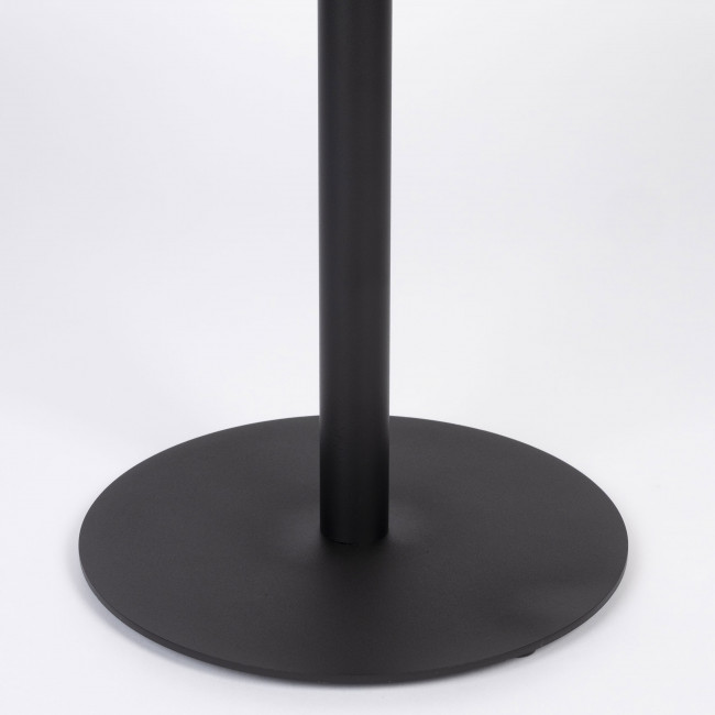 Yuri - Table d'appoint ronde en bois et métal ø45cm