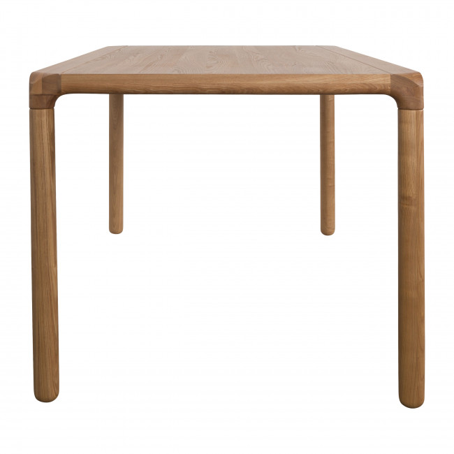 Storm - Table à manger aux bords arrondis en bois 160x90cm