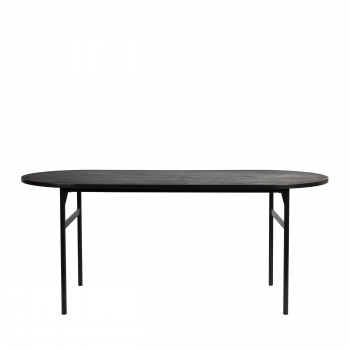 Marcio - Table à manger en bois et métal 180x80cm