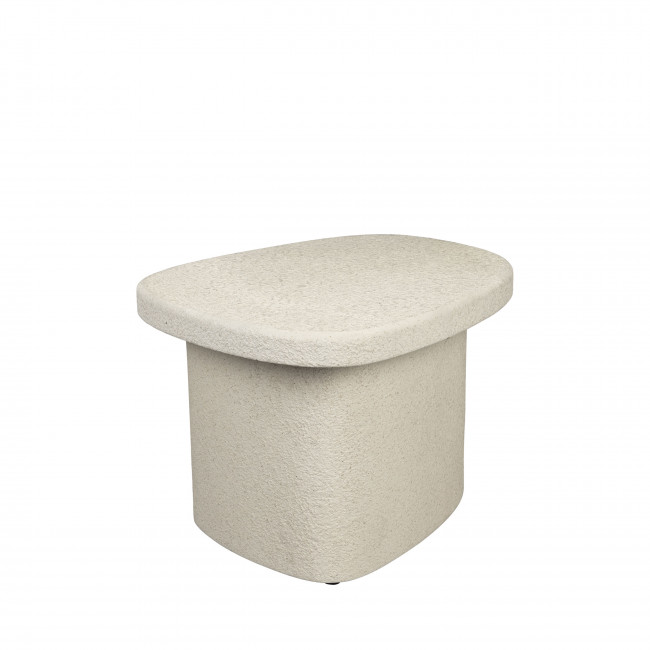 Veda - Table d'appoint organique en marbre recyclé H35cm