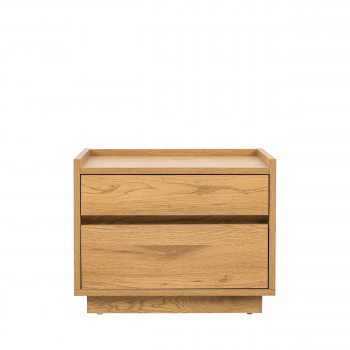 Since - Table de chevet 2 tiroirs en bois