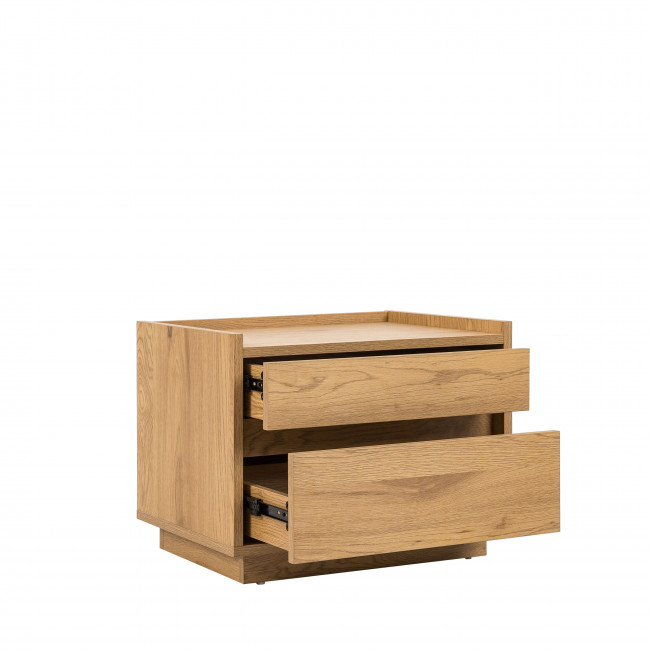 Since - Table de chevet 2 tiroirs en bois