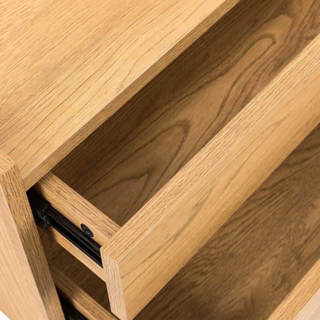 Since - Table de chevet 2 tiroirs en bois