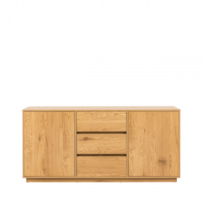 Since - Buffet 2 portes, 3 tiroirs en bois L180cm
