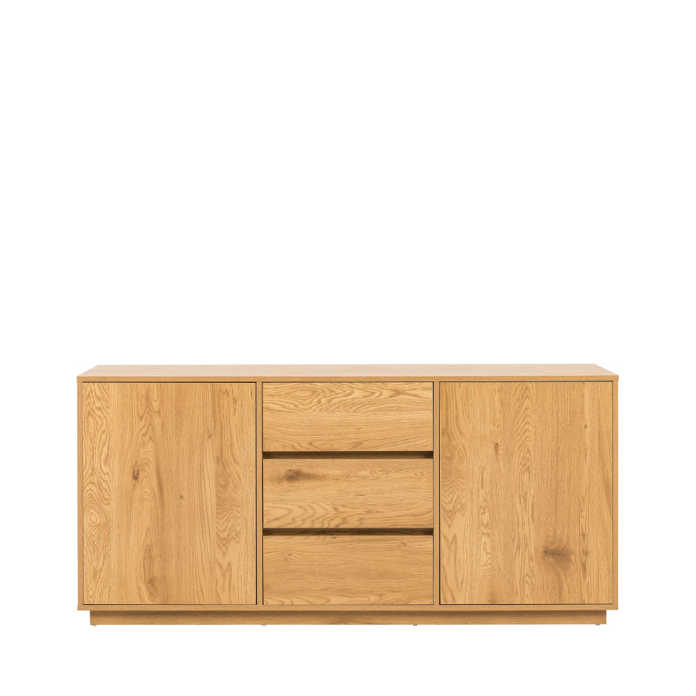 Since - Buffet 2 portes, 3 tiroirs en bois L180cm - Couleur - Bois clair