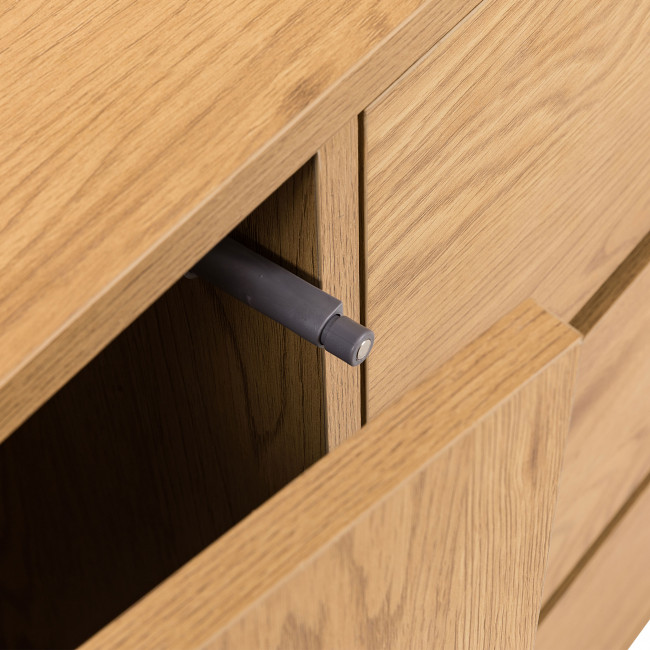 Since - Buffet 2 portes, 3 tiroirs en bois L180cm