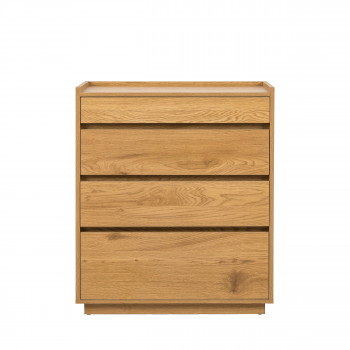 Since - Commode 4 tiroirs en bois L75cm