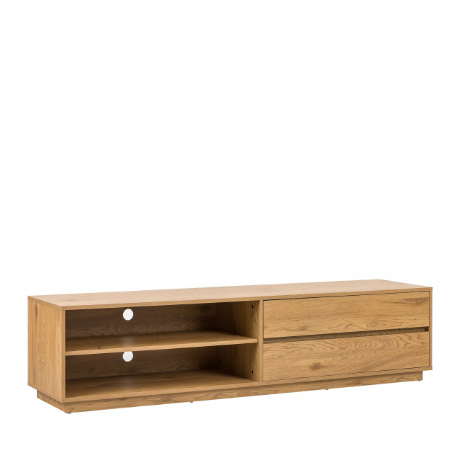 Since - Meuble tv 2 tiroirs, 2 niches en bois L180cm