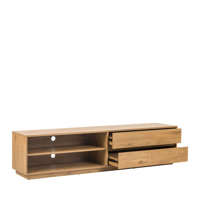 Since - Meuble tv 2 tiroirs, 2 niches en bois L180cm