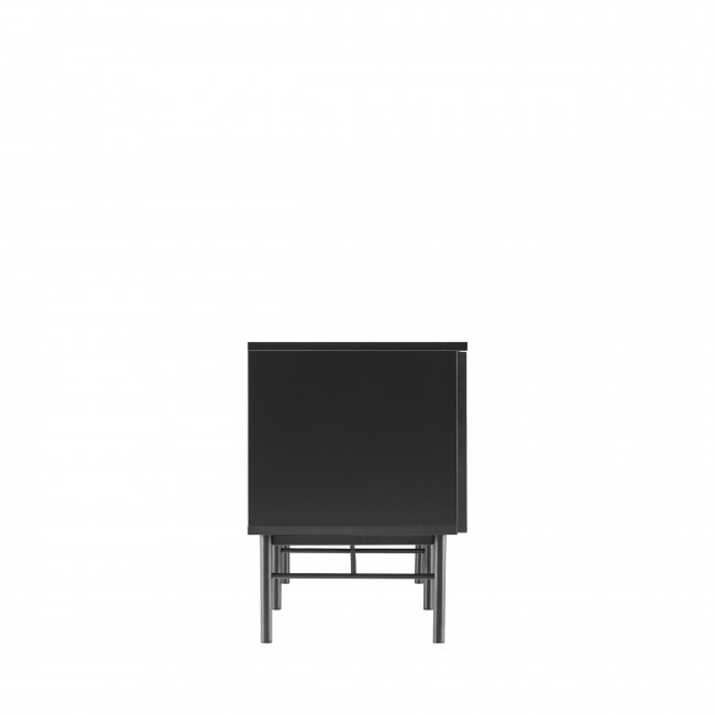 Molly - Meuble tv 2 portes, 2 niches en bois et métal L150cm