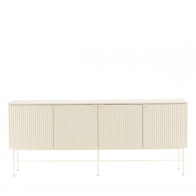 Molly - Buffet 4 portes en bois et métal L180cm