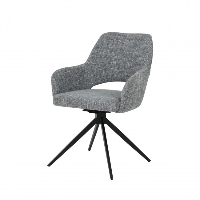 Ivar - Chaise de bureau en tissu et métal