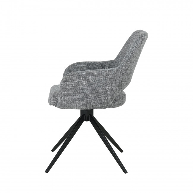 Ivar - Chaise de bureau en tissu et métal