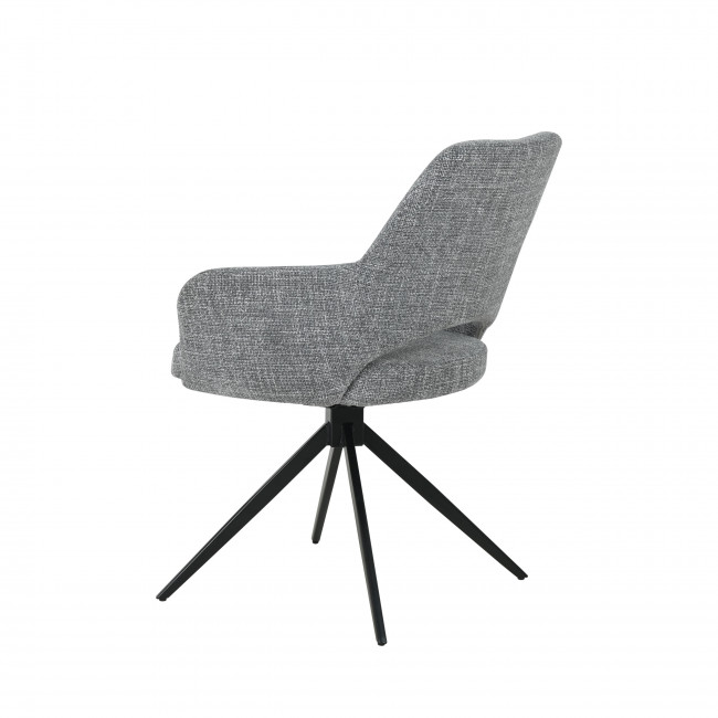 Ivar - Chaise de bureau en tissu et métal