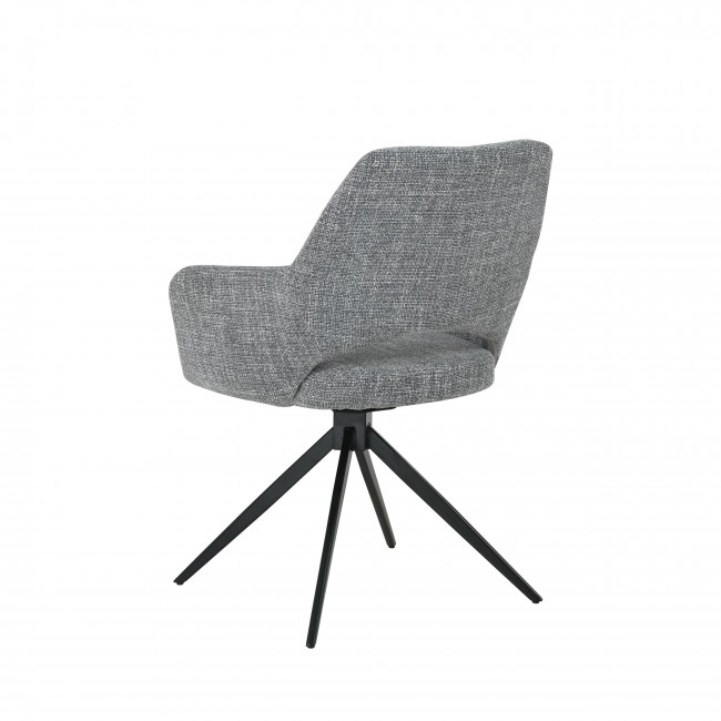 Ivar - Chaise de bureau en tissu et métal