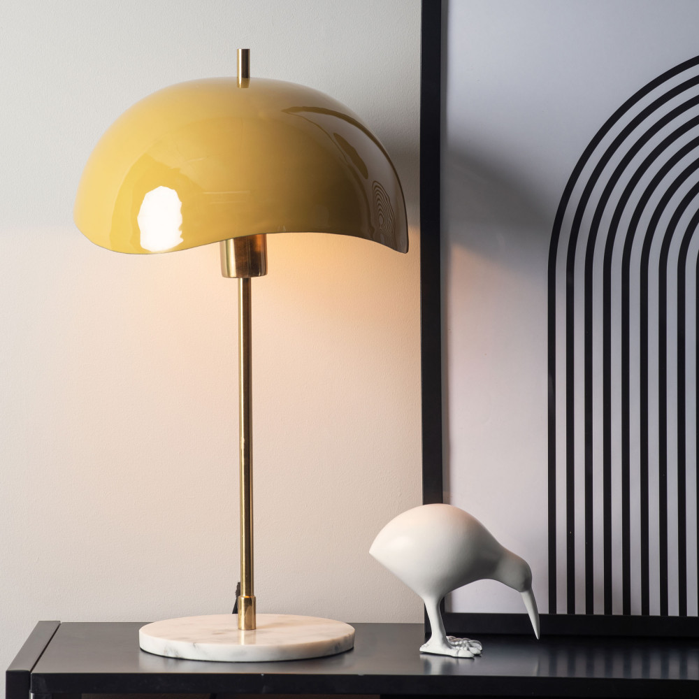 Chevet bibliothèque avec lampe noir et laiton