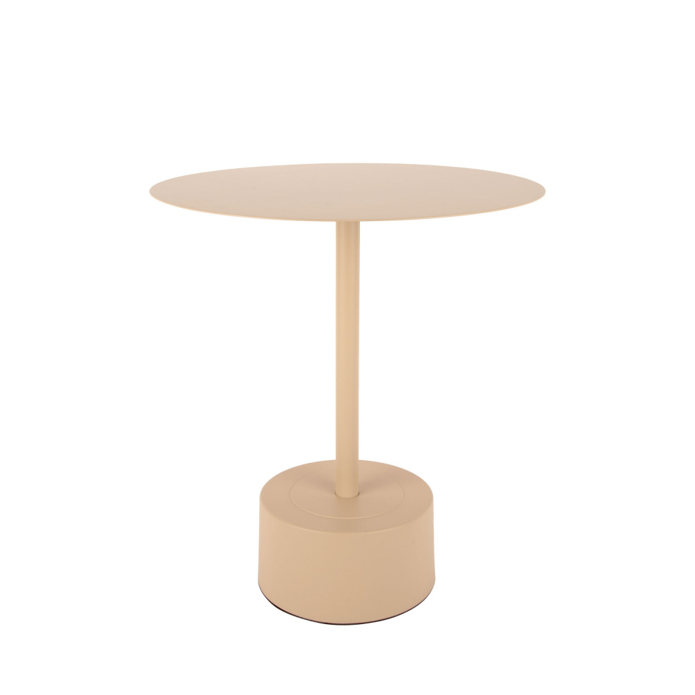 nowa - table d'appoint ronde en métal ø40cm - couleur - sable