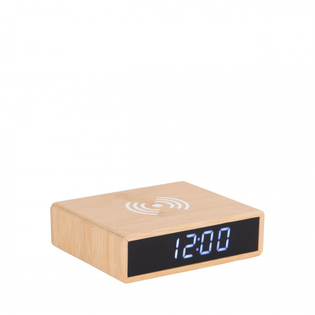 Fat - Réveil en bois avec chargeur téléphone