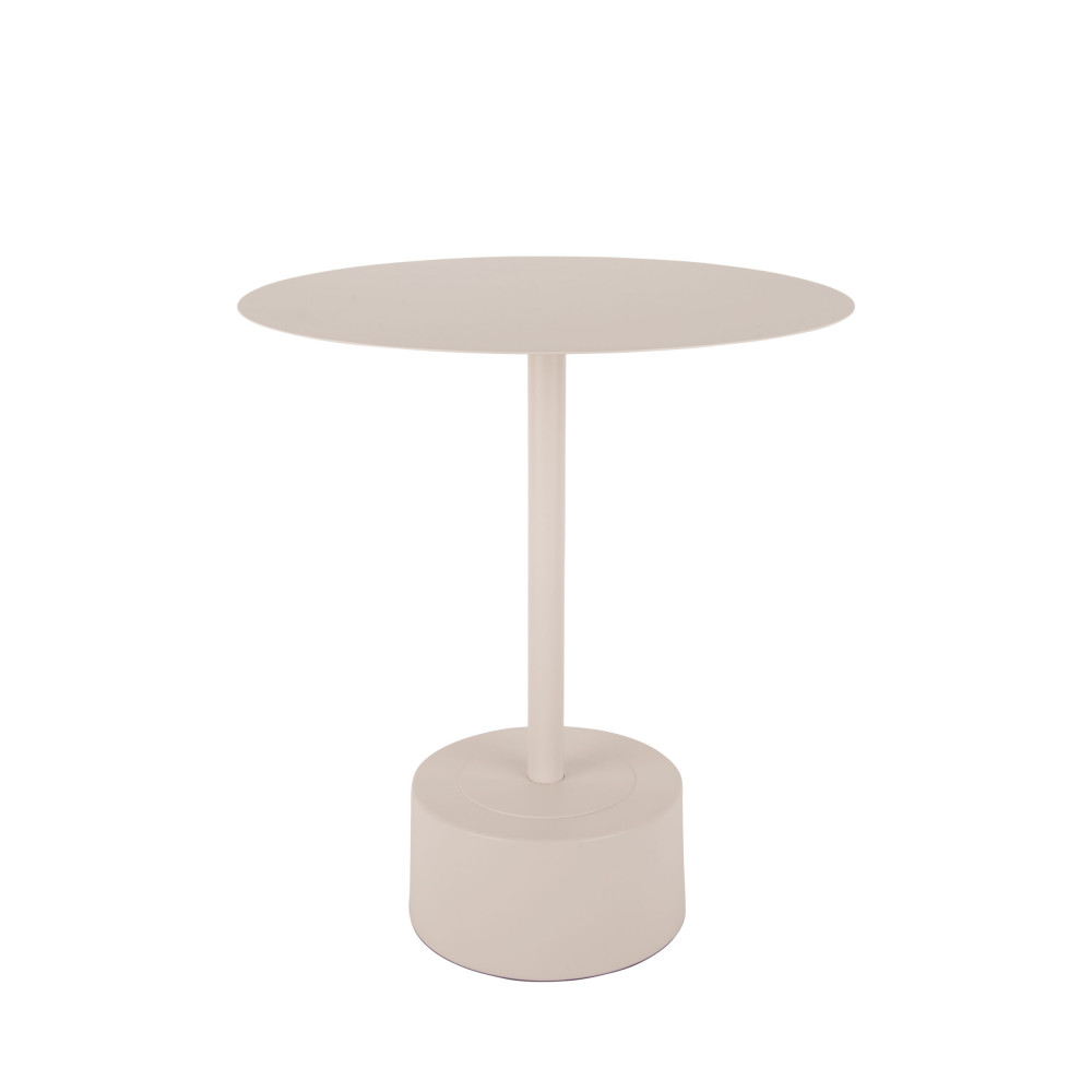 Nowa - Table d'appoint ronde en métal ø40cm - Couleur - Crème