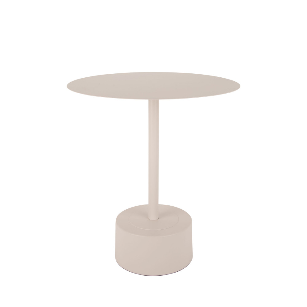 nowa - table d'appoint ronde en métal ø40cm - couleur - crème