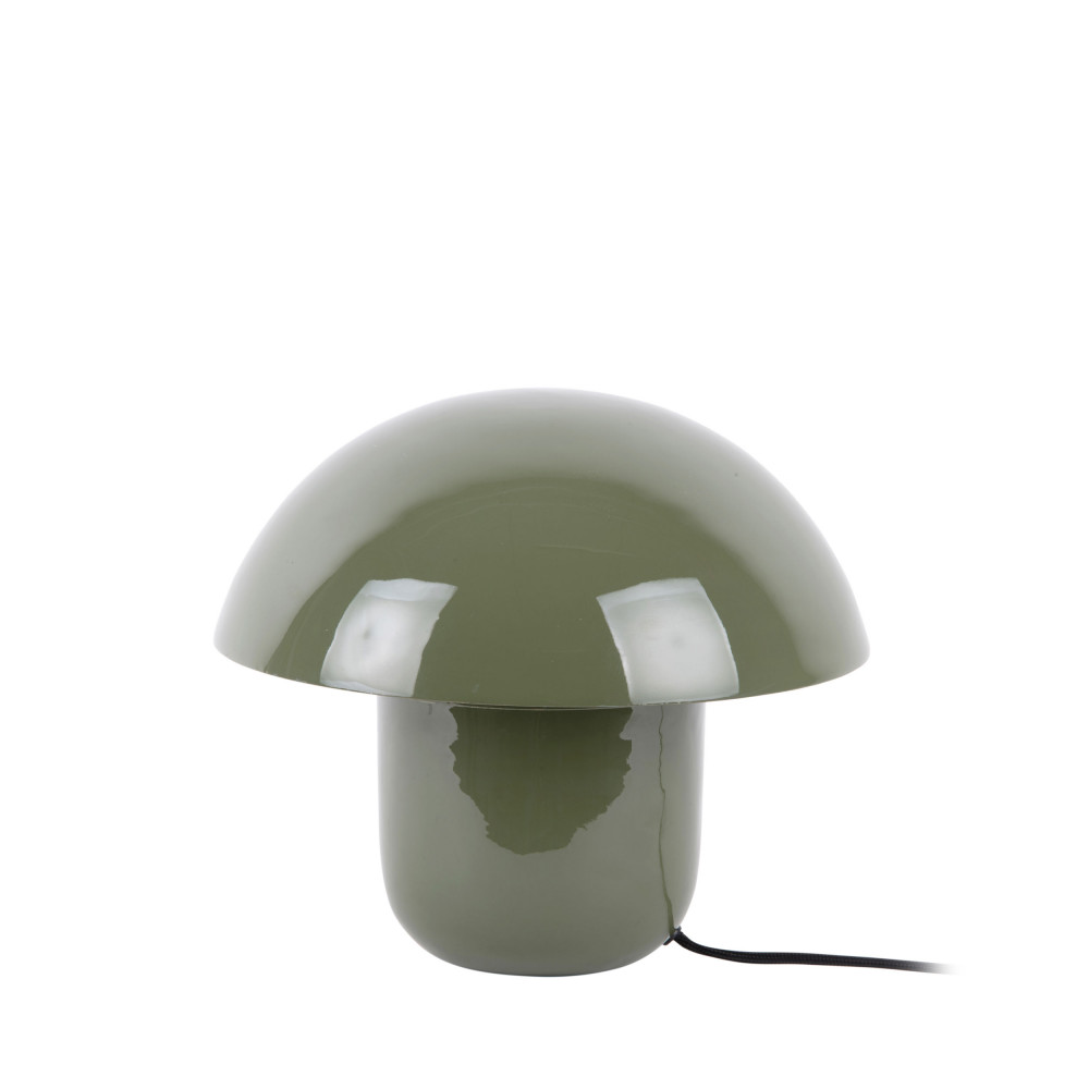 fat mushroom - lampe à poser champignon en métal - couleur - vert kaki