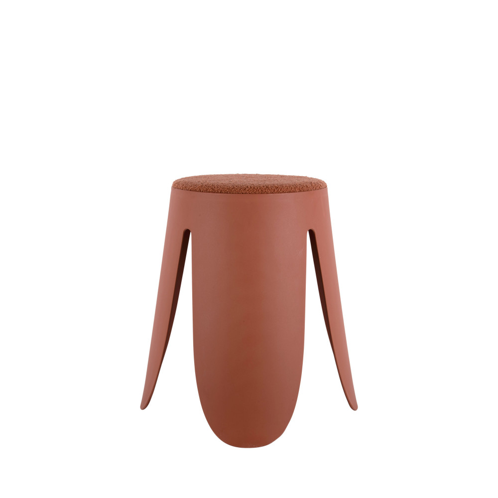 savor - tabouret en plastique h46cm - couleur - rouge brique