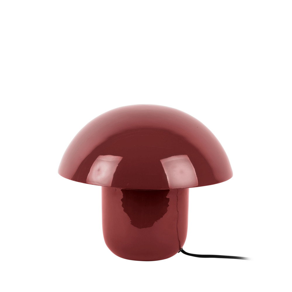 fat mushroom - lampe à poser champignon en métal - couleur - bordeaux