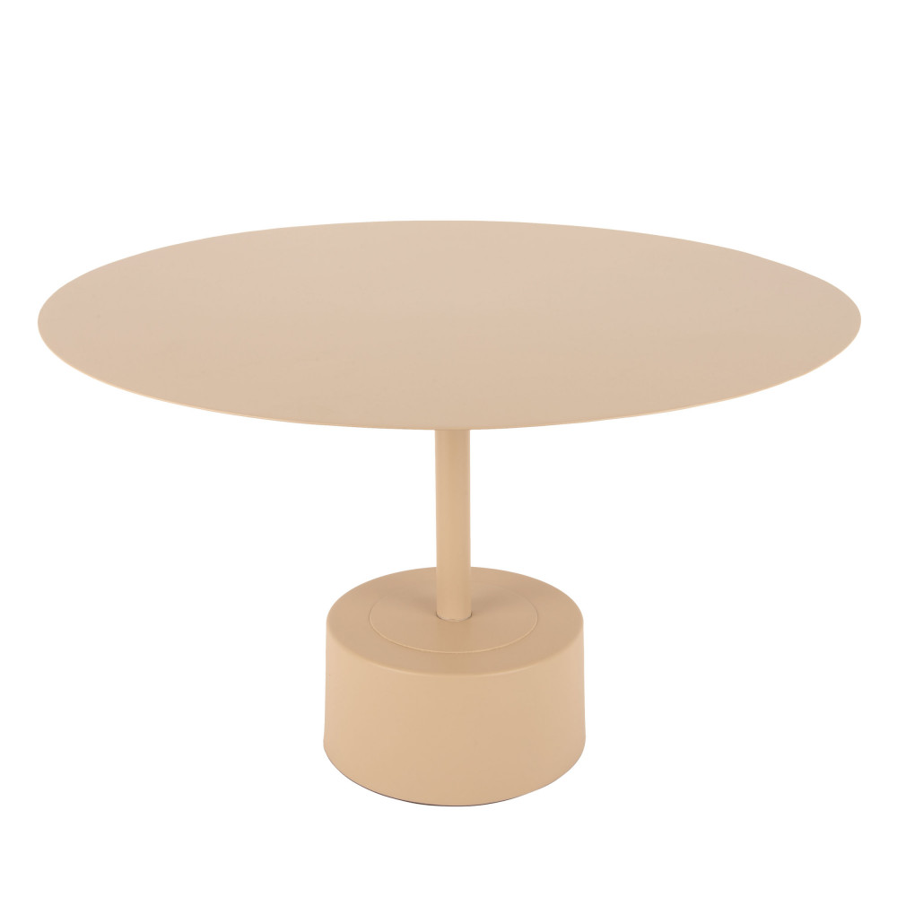 nowa - table d'appoint ronde en métal ø55cm - couleur - sable