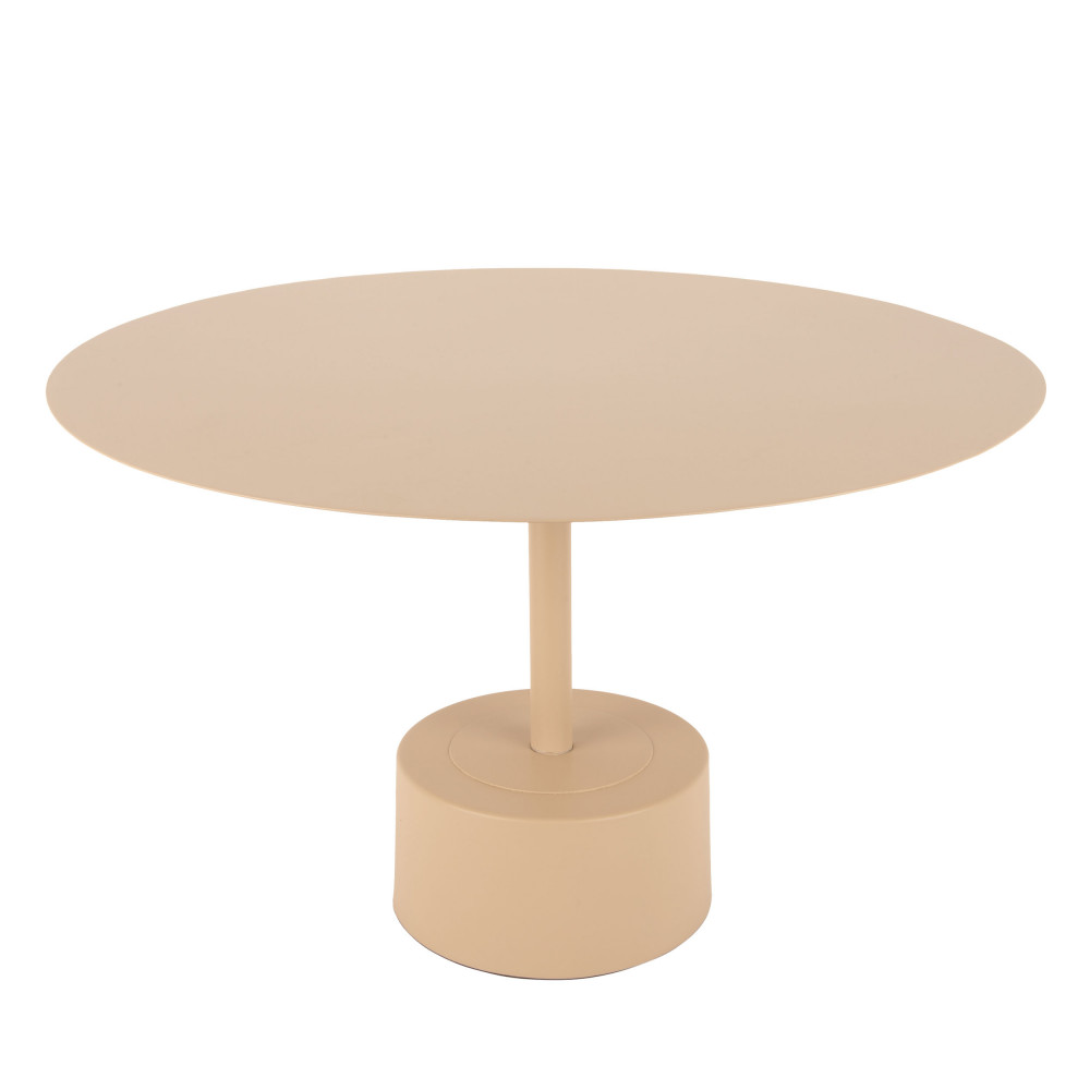 Nowa - Table d'appoint ronde en métal ø55cm - Couleur - Sable