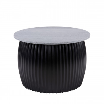 Luscious - Table d’appoint en marbre et métal ø52cm