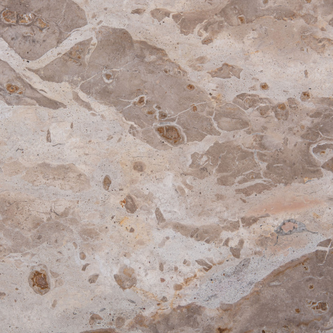 Force Wide - Table d’appoint en bois et marbre ø50cm