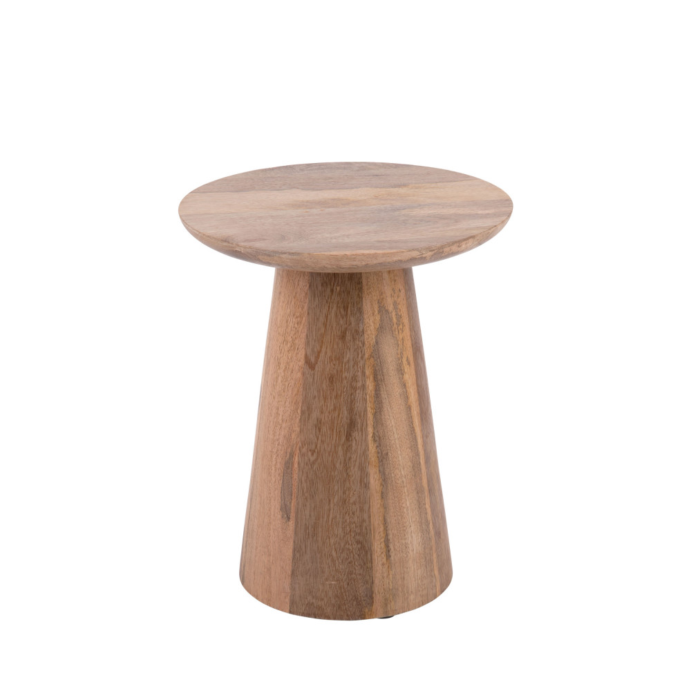 Force - Table d'appoint en bois de manguier ø30cm - Couleur - Bois clair