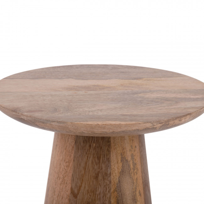 Force - Table d’appoint en bois de manguier ø30cm