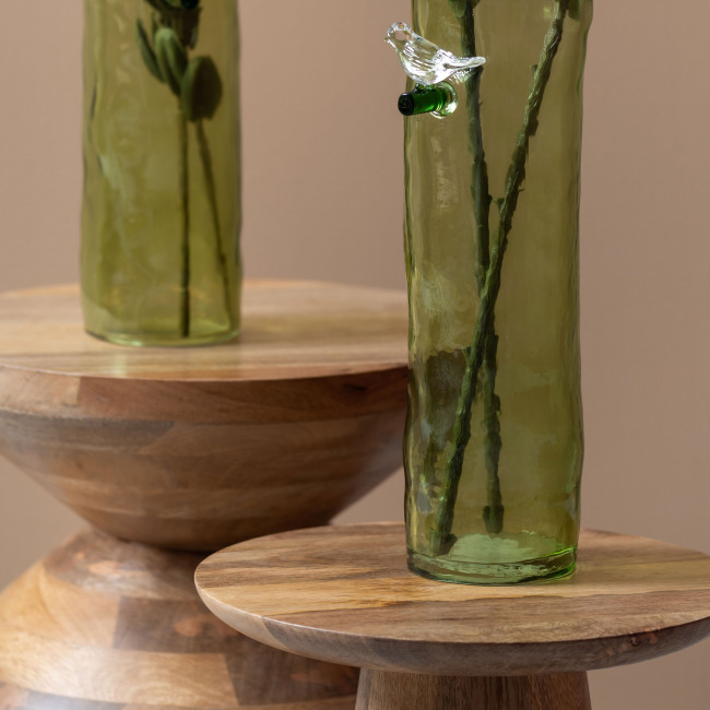 Force - Table d’appoint en bois de manguier ø30cm