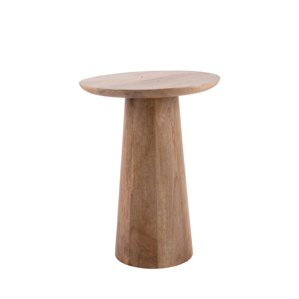 force - table d'appoint en bois de manguier ø35,5cm - couleur - bois clair