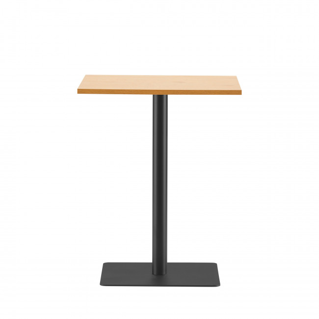 Pure - Table bistrot carrée en bois et métal 60x60cm