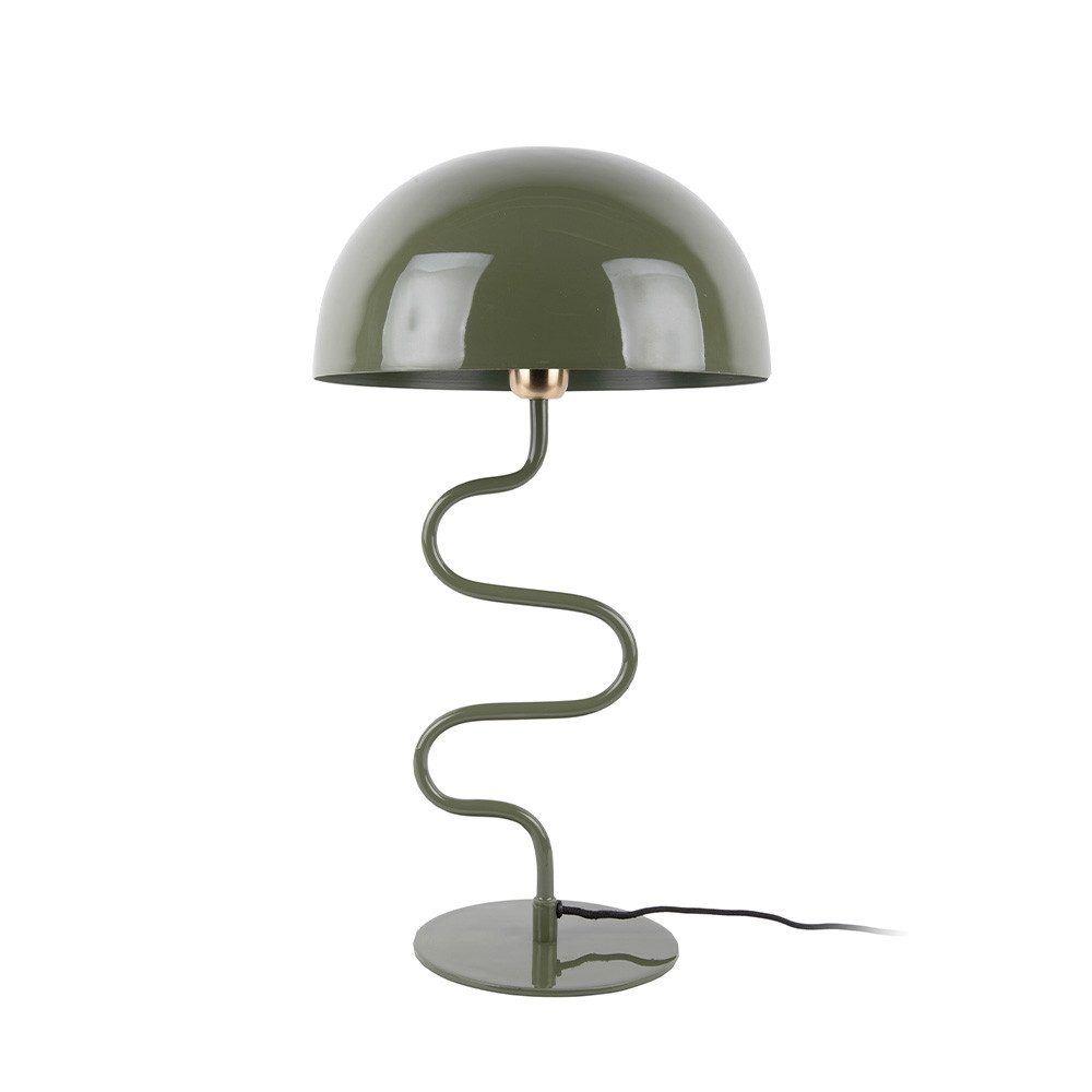 twist - lampe à poser en métal - couleur - vert kaki