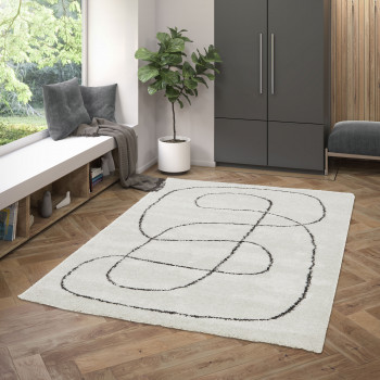 Mona - Tapis contemporain à motif organique