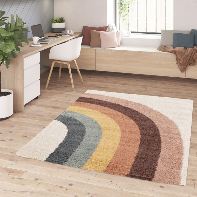 Leeloo - Tapis contemporain à motif géométrique