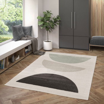 Léo II - Tapis contemporain à motif géométrique