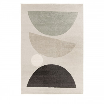 Léo II - Tapis contemporain à motif géométrique