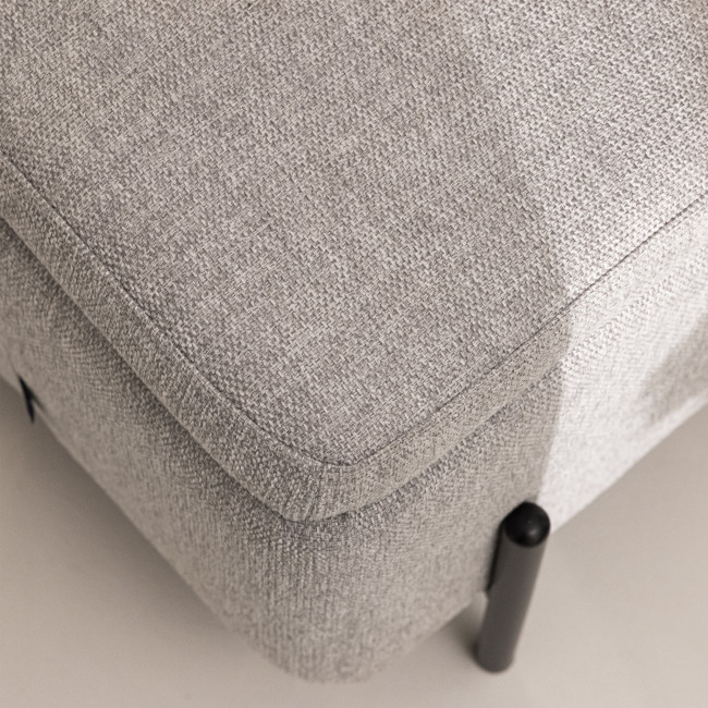 Kos - Banc coffre en tissu et métal L100cm